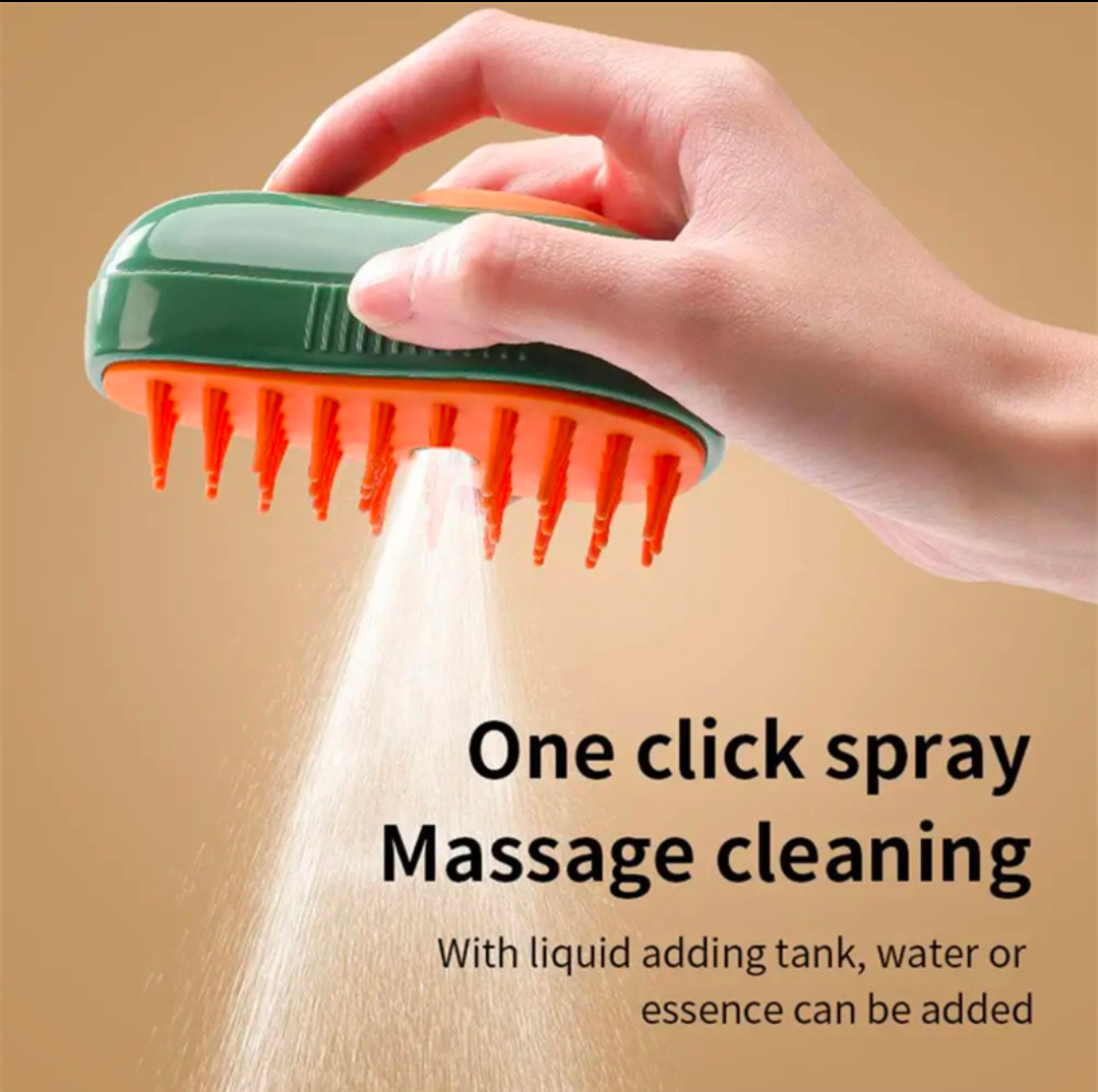 Steam Grooming Comb for Shedding Control and Coat Care