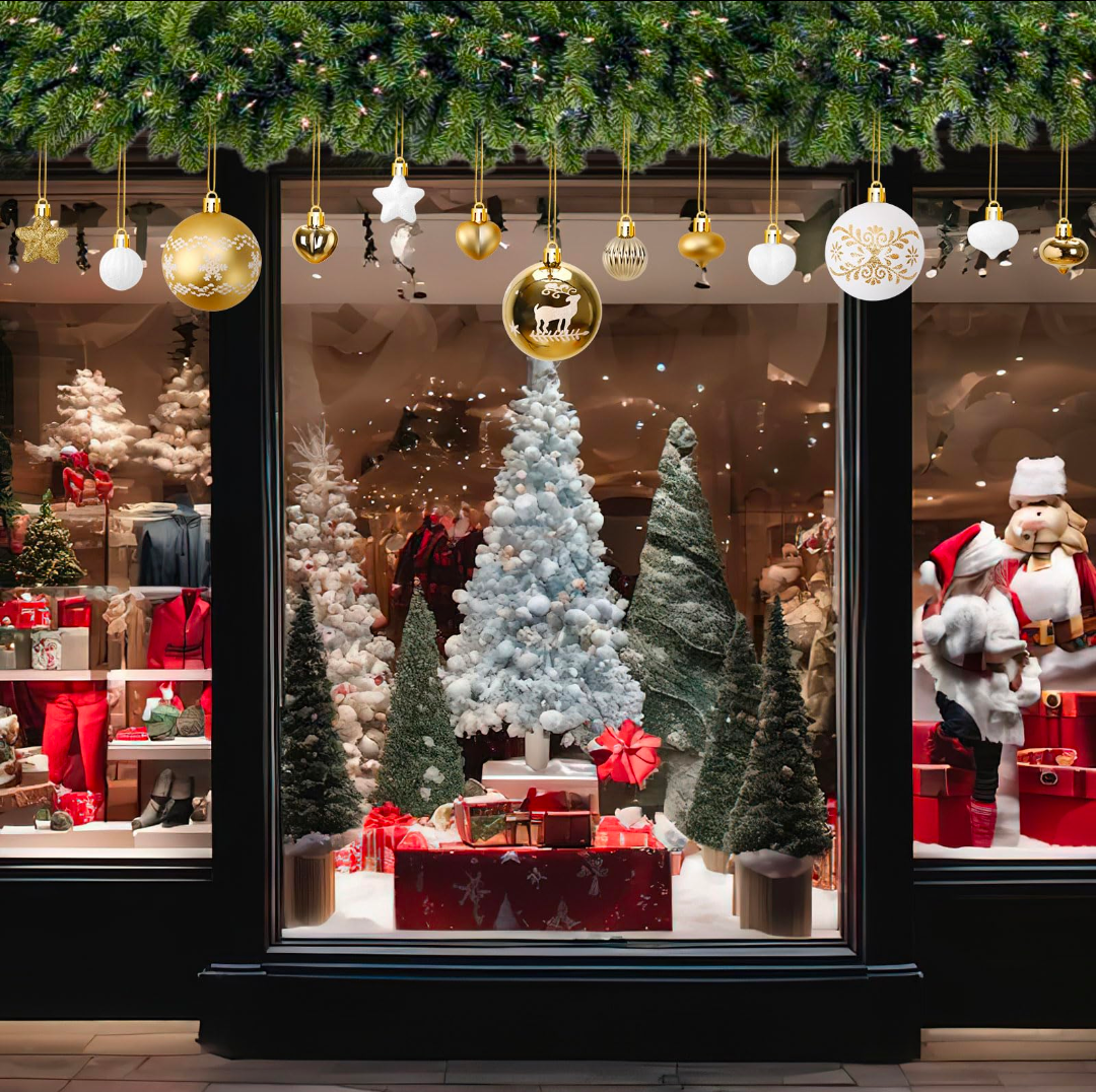 Luxury Shiny Christmas Ornament Set (52 Pieces) | Premium Glitter Balls & Decorations for Tree, Home & Party Decor